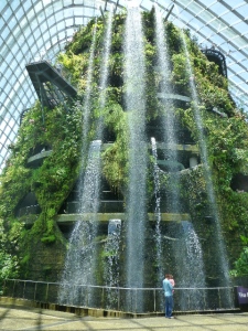 Cloud Forest indoor waterfall, Gardens by the Bay